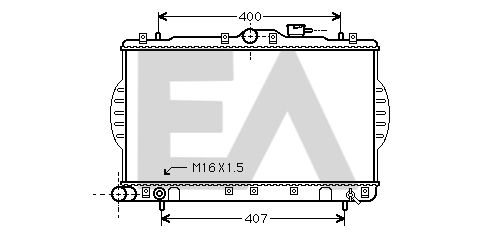 31R28127 EACLIMA Радиатор, охлаждение двигателя