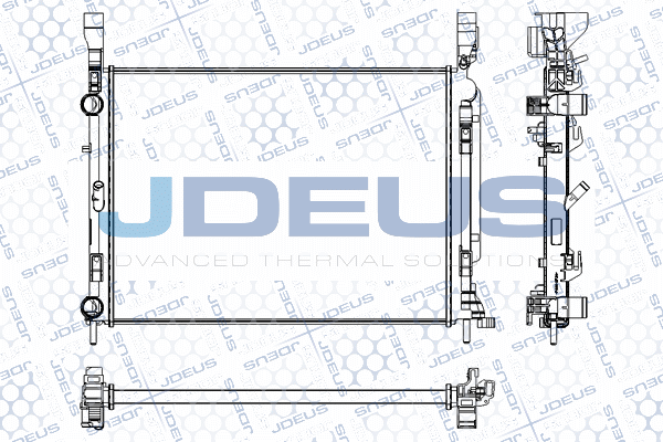 RA0231080 JDEUS Радиатор, охлаждение двигателя