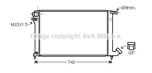 CNA2137 AVA QUALITY COOLING Радиатор, охлаждение двигателя