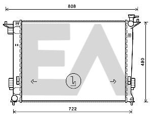 31R36063 EACLIMA Радиатор, охлаждение двигателя