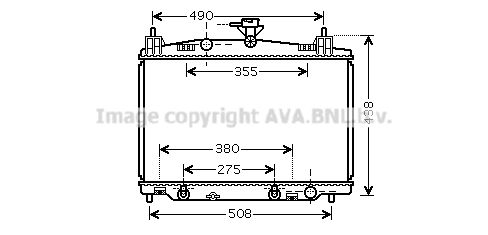 MZ2212 AVA QUALITY COOLING Радиатор, охлаждение двигателя