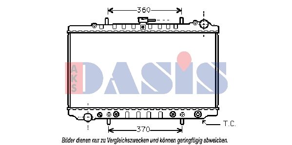 070680N AKS DASIS Радиатор, охлаждение двигателя