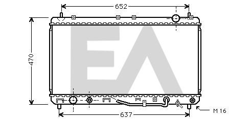 31R71113 EACLIMA Радиатор, охлаждение двигателя