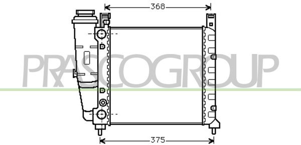 FT127R001 PRASCO Радиатор, охлаждение двигателя
