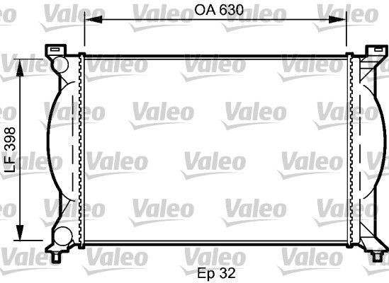 735022 VALEO Радиатор, охлаждение двигателя