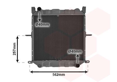 13002312 VAN WEZEL Радиатор, охлаждение двигателя