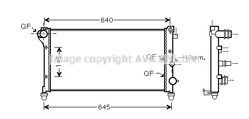 FTA2292 AVA QUALITY COOLING Радиатор, охлаждение двигателя