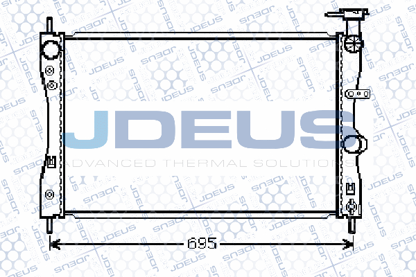 018M40 JDEUS Радиатор, охлаждение двигателя