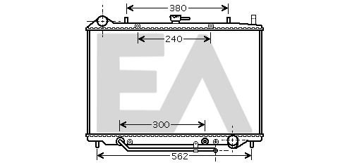 31R54121 EACLIMA Радиатор, охлаждение двигателя