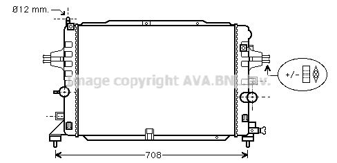 OL2490 AVA QUALITY COOLING Радиатор, охлаждение двигателя