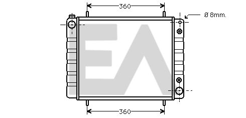 31R05056 EACLIMA Радиатор, охлаждение двигателя