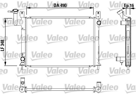 730406 VALEO Радиатор, охлаждение двигателя