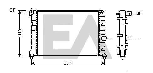 31R03031 EACLIMA Радиатор, охлаждение двигателя