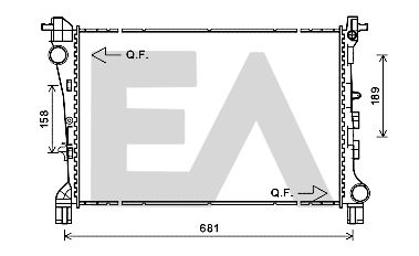 31R25068 EACLIMA Радиатор, охлаждение двигателя