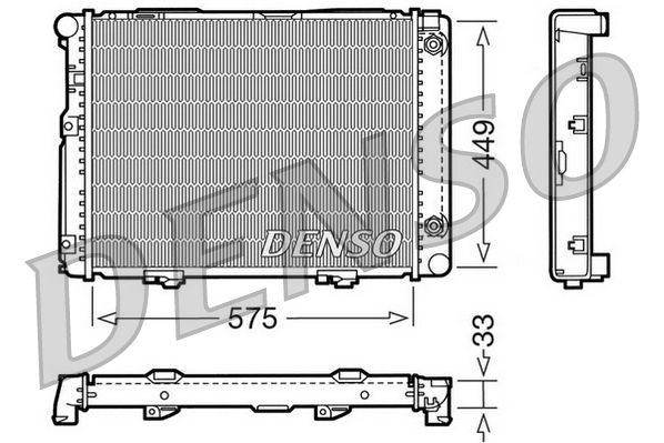 DRM17061 DENSO Радиатор, охлаждение двигателя