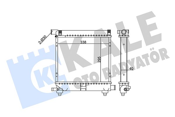 361300 KALE OTO RADYATÖR Радиатор, охлаждение двигателя