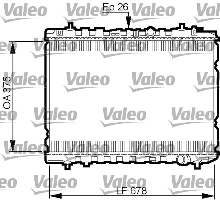 735526 VALEO Радиатор, охлаждение двигателя