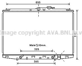 HD2245 AVA QUALITY COOLING Радиатор, охлаждение двигателя