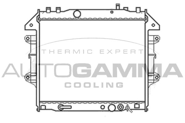 105417 AUTOGAMMA Радиатор, охлаждение двигателя