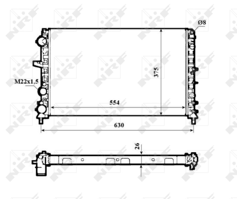 WG1722460 WILMINK GROUP Радиатор, охлаждение двигателя