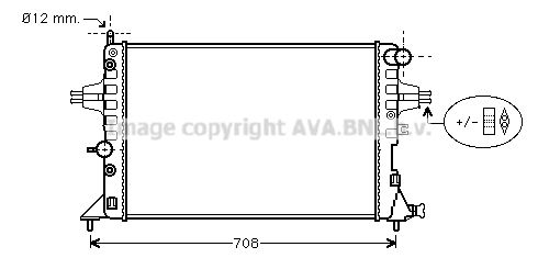 OLA2254 AVA QUALITY COOLING Радиатор, охлаждение двигателя