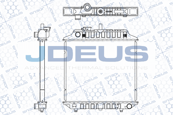 M0170511 JDEUS Радиатор, охлаждение двигателя