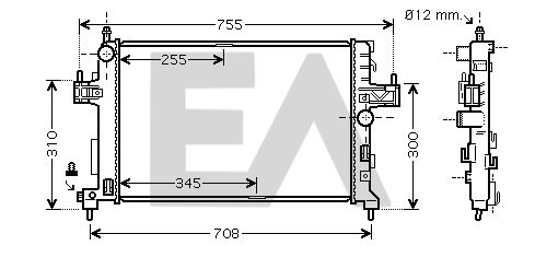 31R54203 EACLIMA Радиатор, охлаждение двигателя