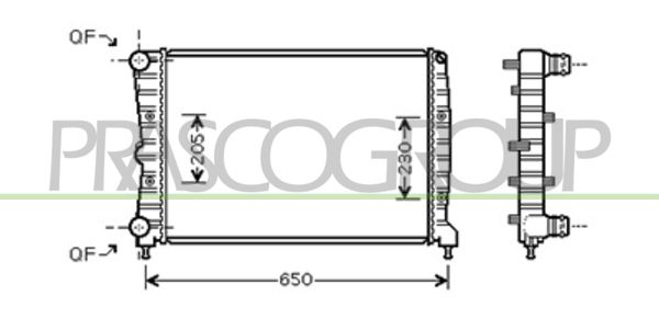 AA340R005 PRASCO Радиатор, охлаждение двигателя
