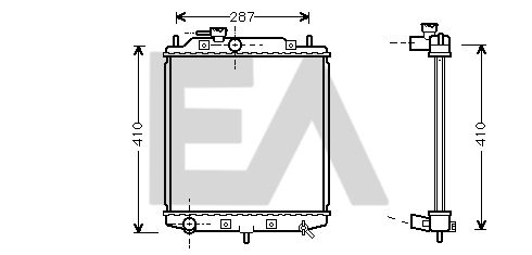 31R19023 EACLIMA Радиатор, охлаждение двигателя