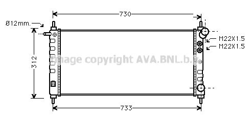 OLA2263 AVA QUALITY COOLING Радиатор, охлаждение двигателя