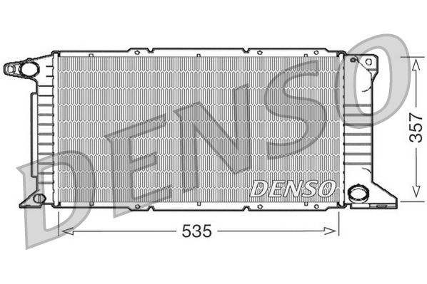 DRM10101 DENSO Радиатор, охлаждение двигателя