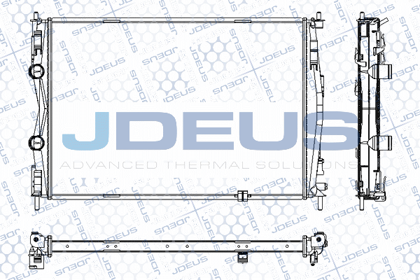 RA0190220 JDEUS Радиатор, охлаждение двигателя