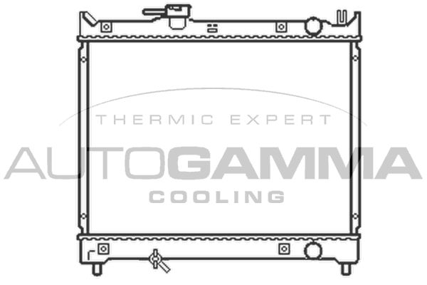 102344 AUTOGAMMA Радиатор, охлаждение двигателя