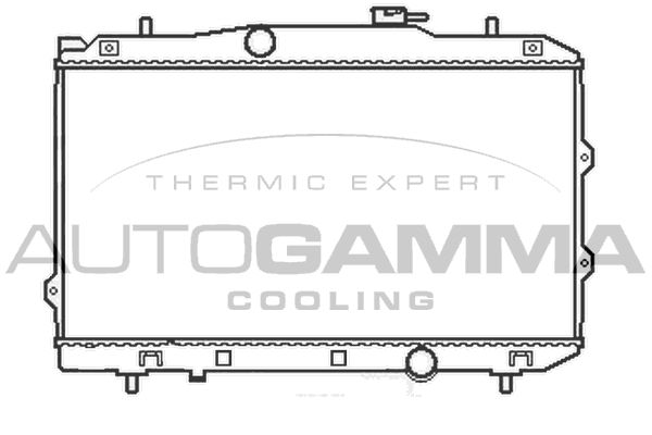 105411 AUTOGAMMA Радиатор, охлаждение двигателя