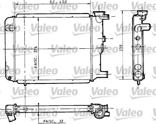 810946 VALEO Радиатор, охлаждение двигателя