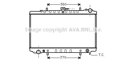 DN2126 PRASCO Радиатор, охлаждение двигателя