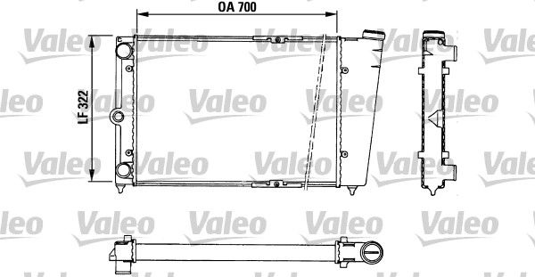 883724 VALEO Радиатор, охлаждение двигателя