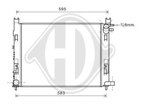 DCM1886 DIEDERICHS Радиатор, охлаждение двигателя