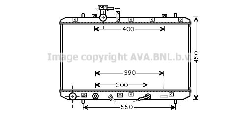 SZA2085 AVA QUALITY COOLING Радиатор, охлаждение двигателя