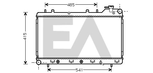 31R68009 EACLIMA Радиатор, охлаждение двигателя