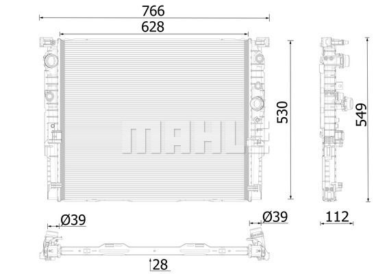 CR2630000P MAHLE Радиатор, охлаждение двигателя