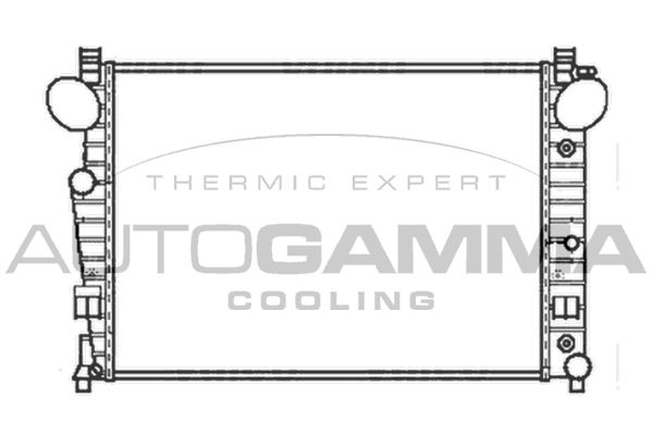 102167 AUTOGAMMA Радиатор, охлаждение двигателя
