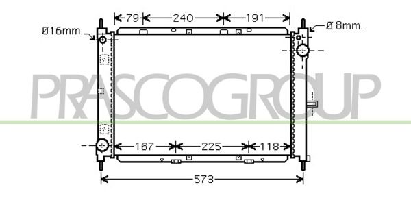 DS011R008 PRASCO Радиатор, охлаждение двигателя