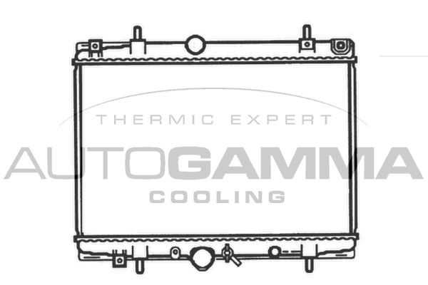 102995 AUTOGAMMA Радиатор, охлаждение двигателя