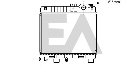 31R07015 EACLIMA Радиатор, охлаждение двигателя