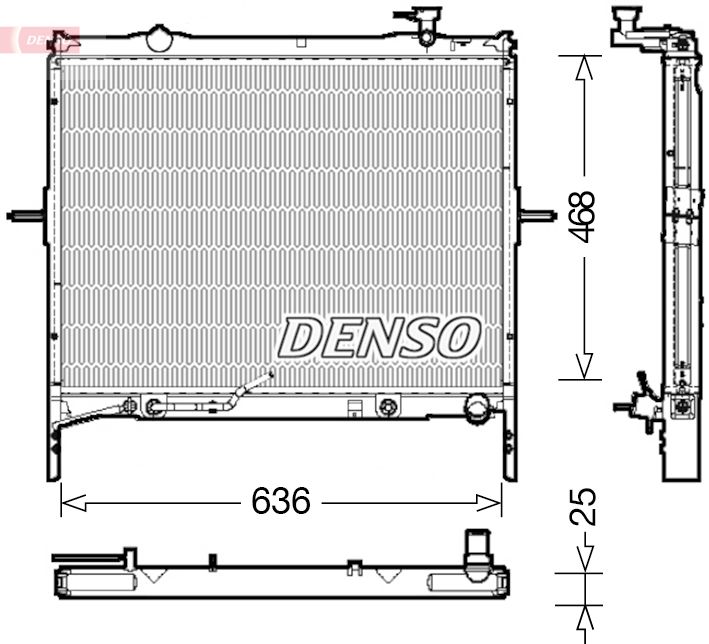 DRM43002 DENSO Радиатор, охлаждение двигателя