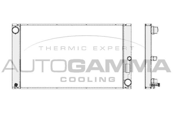 103392 AUTOGAMMA Радиатор, охлаждение двигателя