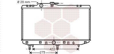 53002208 VAN WEZEL Радиатор, охлаждение двигателя