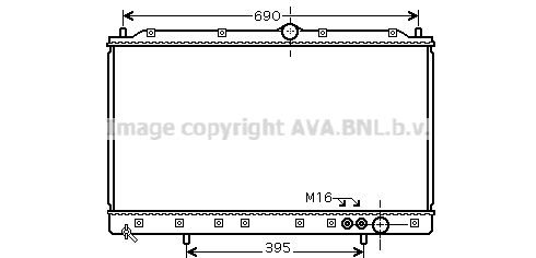 MT2084 AVA QUALITY COOLING Радиатор, охлаждение двигателя