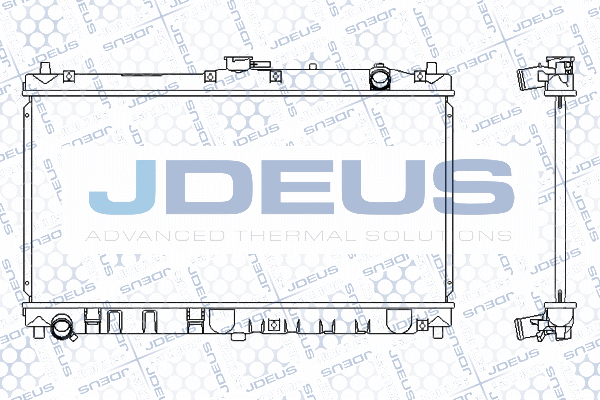 016M25 JDEUS Радиатор, охлаждение двигателя